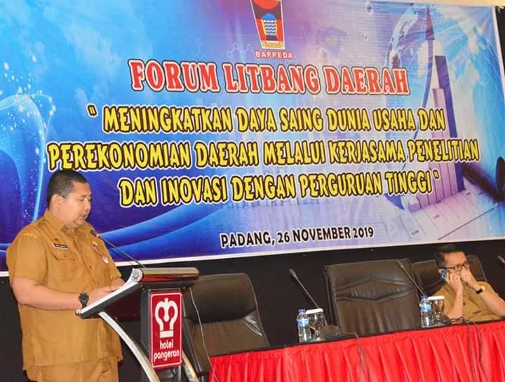 Forum Litbang Daerah Kota Padang, Bahas Tantangan dan Masalah Dunia Usaha