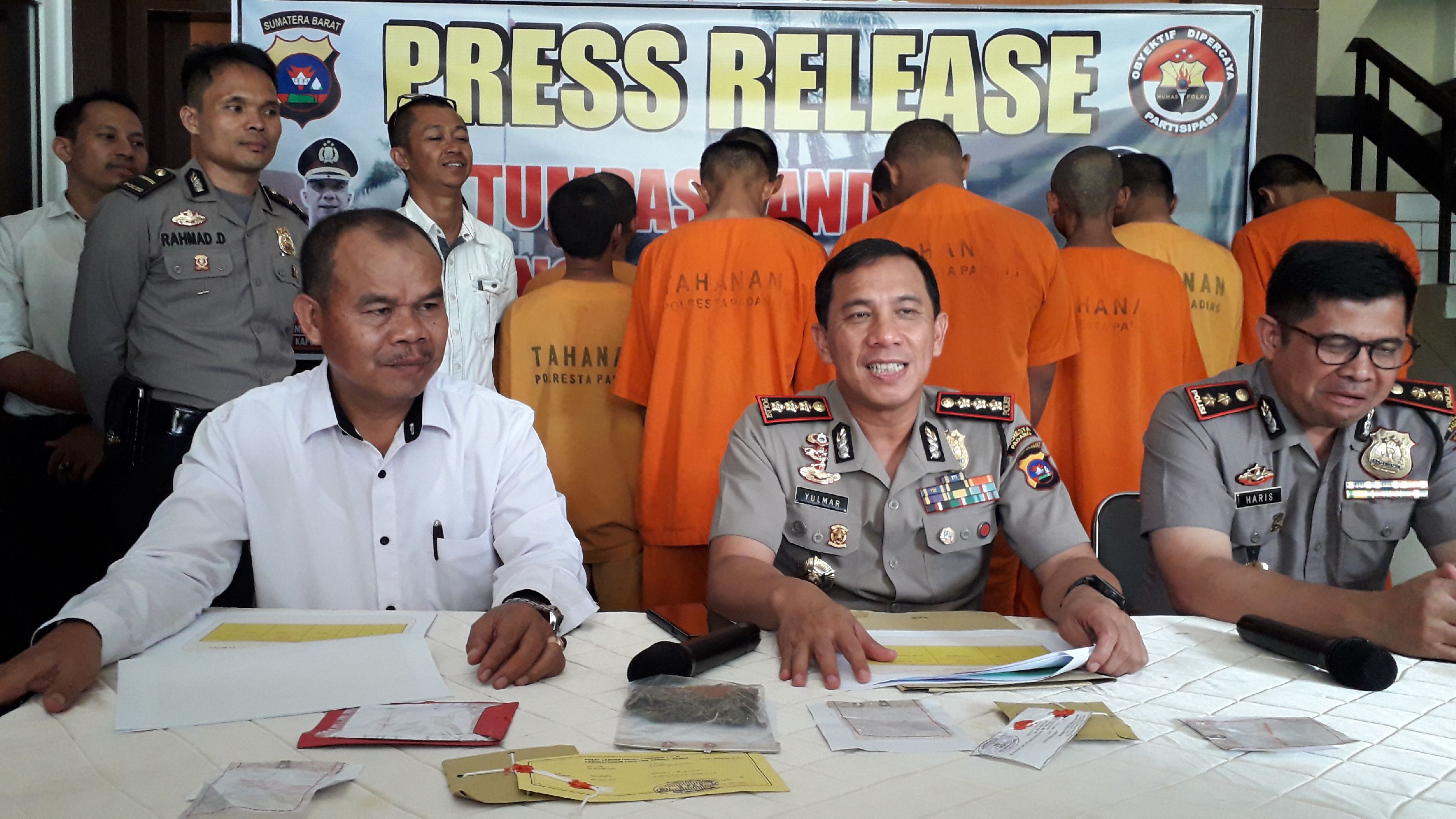 16 Kasus dengan 28 Tersangka Berhasil Diungkap Dalam Operasi Tumpas Bandar Polresta Padang