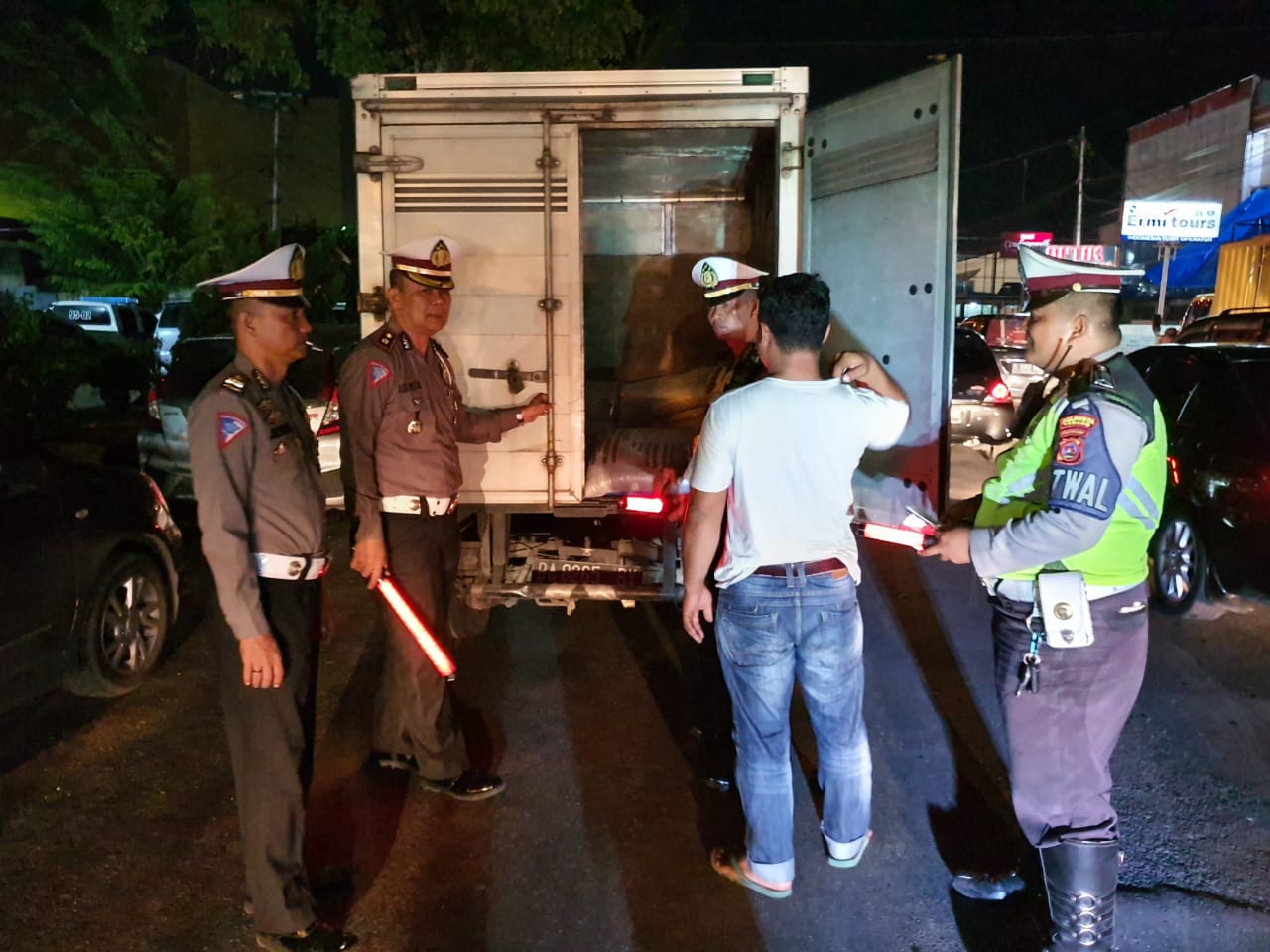 Satlantas Polresta Padang Gelar Razia Cipkon Ops Lilin 2019