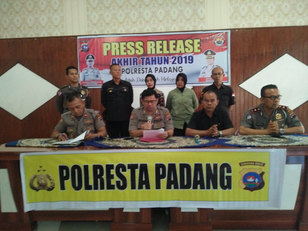 Tahun 2019, Jumlah Tindak Pidana di Padang Menurun Dibanding Tahun 2018