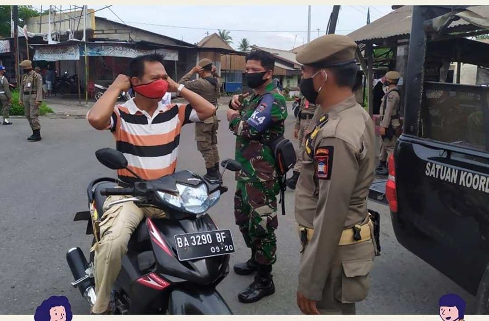 Tim Gabungan Satpol PP Lakukan Check Point di Seluruh Posko